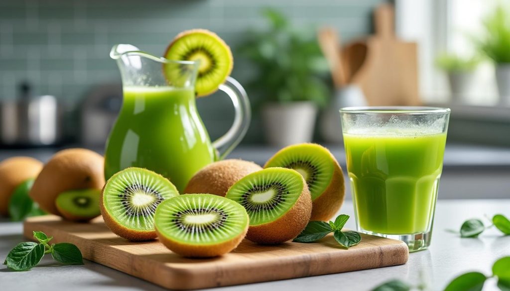 découvrez comment préparer un jus de kiwi frais et naturel, riche en vitamines, pour une boisson saine et délicieuse à savourer à tout moment.