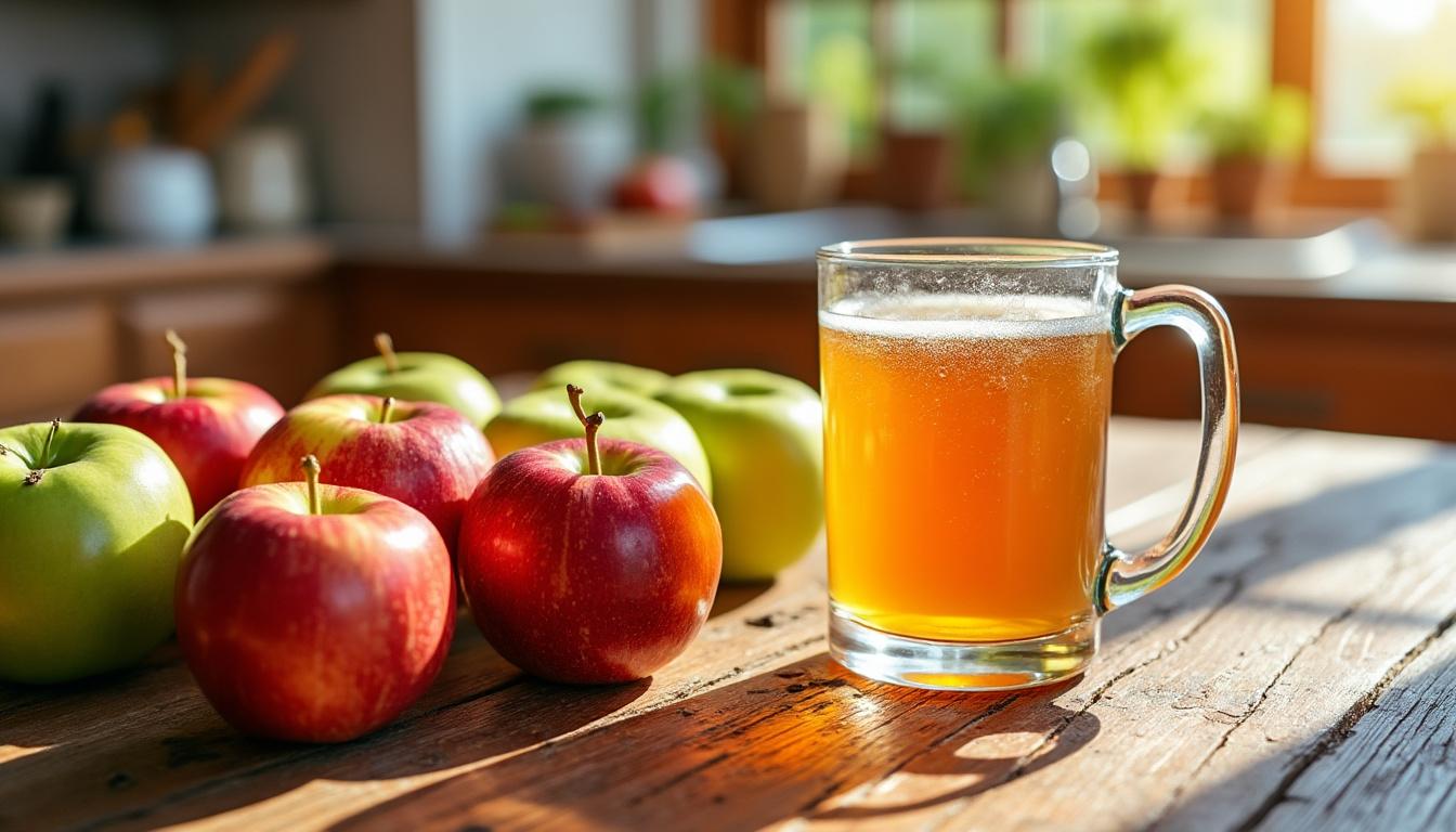 découvrez comment préparer facilement du jus de pomme frais à la maison avec notre guide simple et rapide, idéal pour profiter d'une boisson naturelle et savoureuse.