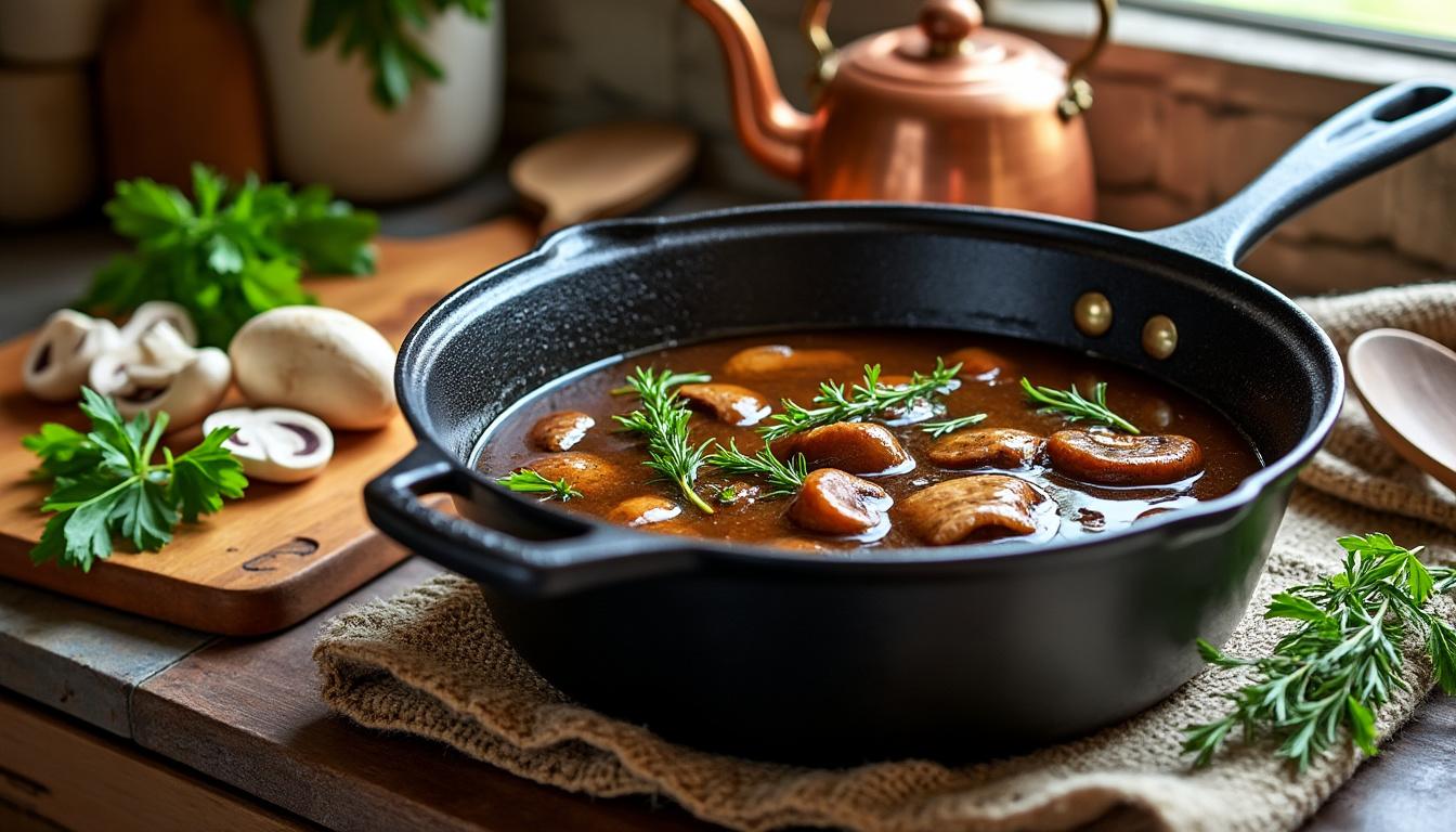 découvrez comment préparer un jus de viande savoureux sans utiliser de viande grâce à nos astuces simples et recettes faciles à réaliser.