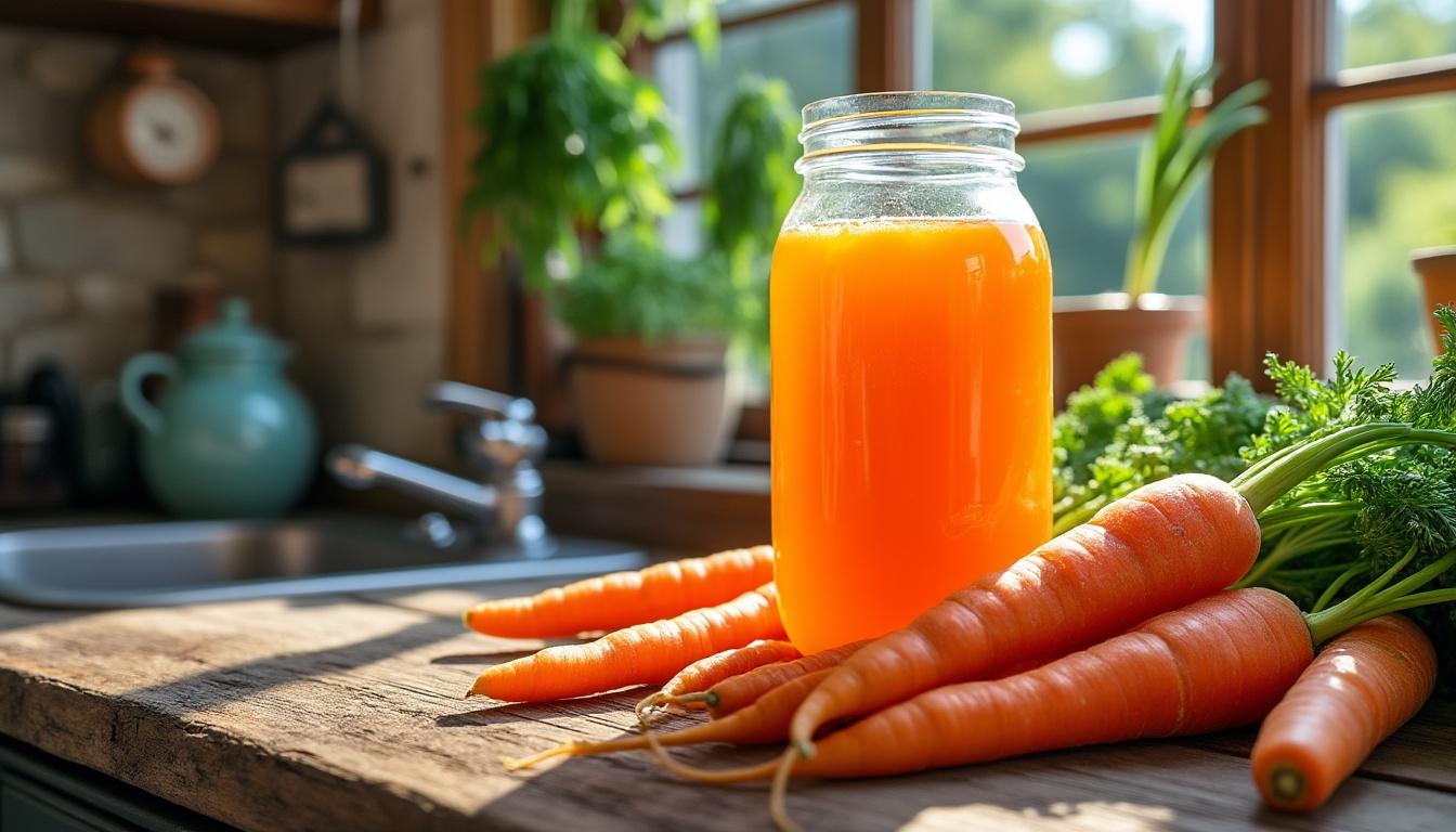 découvrez comment préparer un jus de carotte frais et naturel facilement avec notre guide simple et rapide. profitez des bienfaits nutritifs d'une boisson saine faite maison.