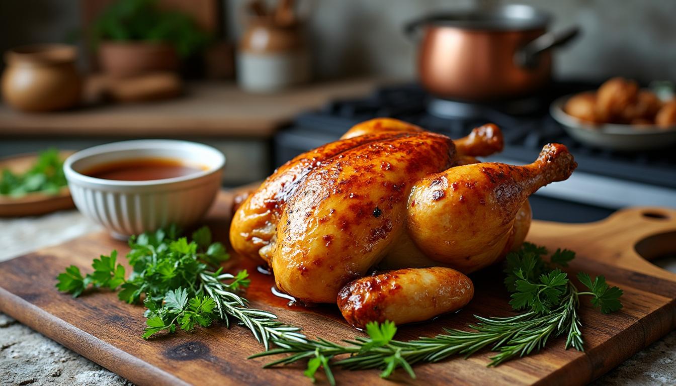 découvrez comment préparer un jus de poulet au four savoureux et facile à réaliser pour sublimer vos plats de volaille.