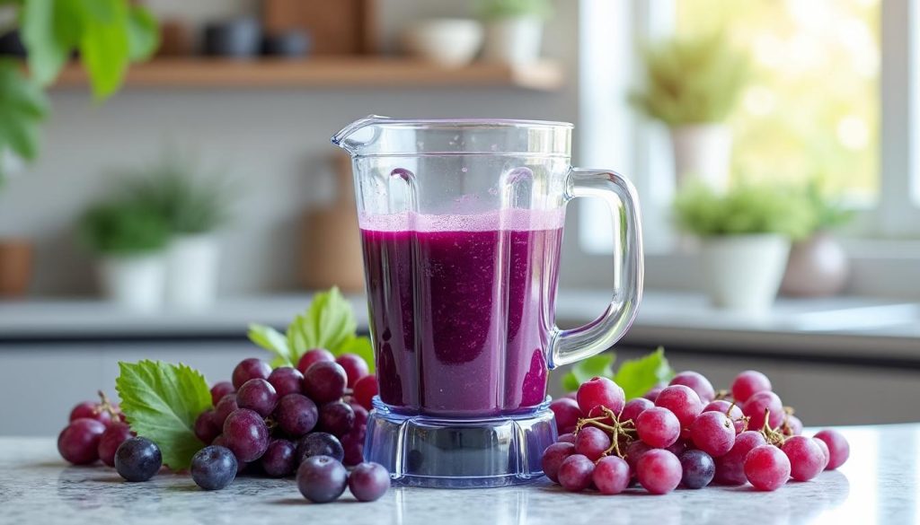découvrez comment préparer facilement un délicieux jus de raisin maison en utilisant un blender. une recette simple et rapide pour savourer un jus frais et naturel.