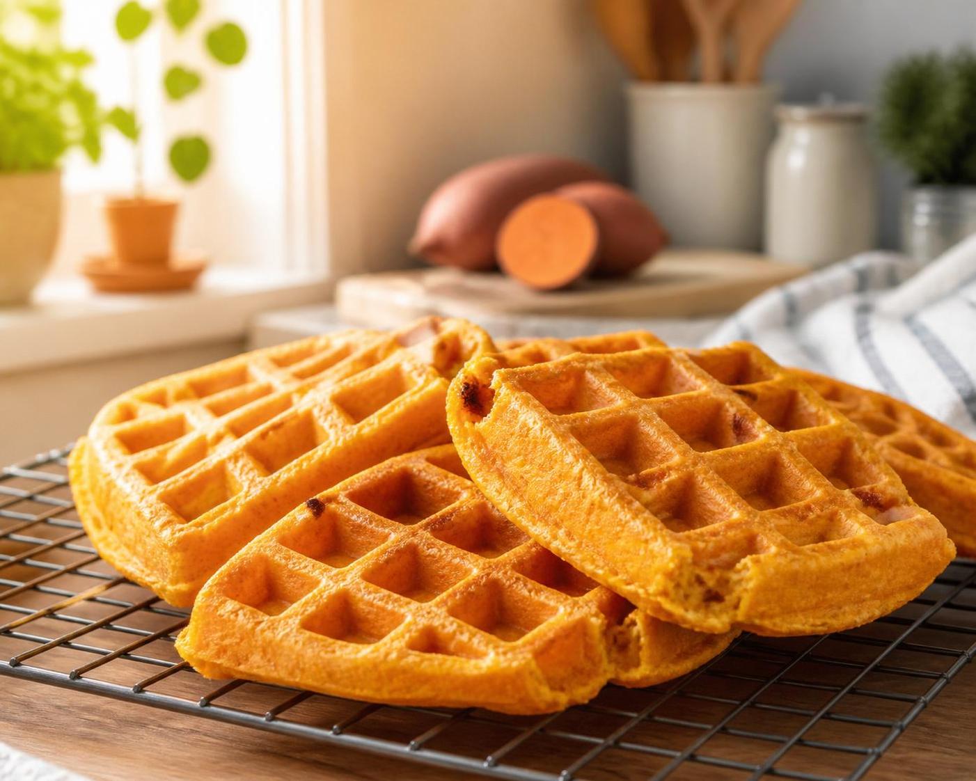 découvrez la recette légère et savoureuse de la gaufre de patate douce, l'astuce parfaite pour un repas gourmand et équilibré.