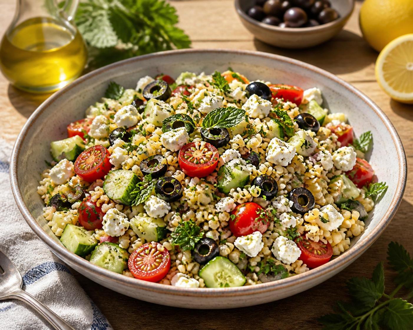 découvrez des recettes légères et savoureuses de salade de blé pour un repas frais, équilibré et complet, parfait pour toutes les occasions.