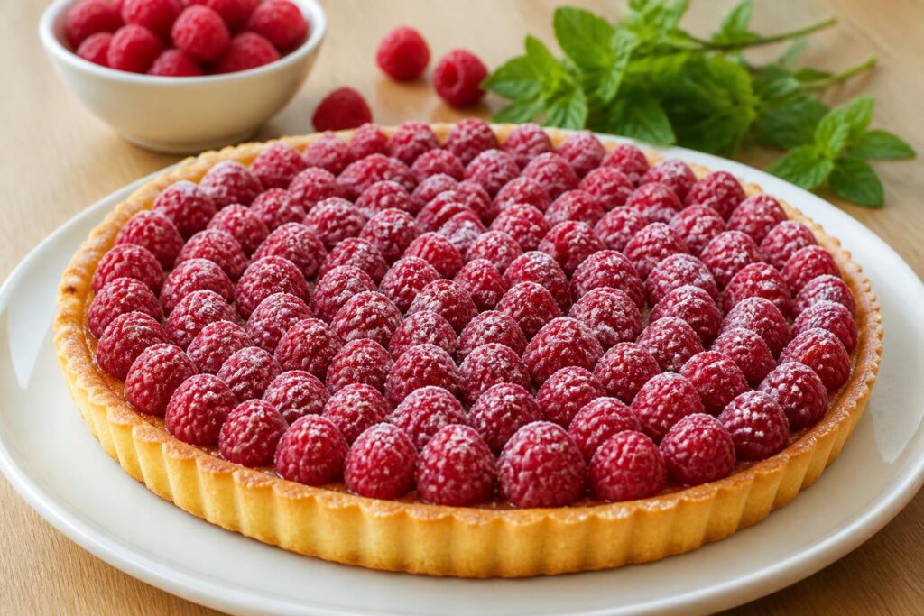 découvrez notre recette simple et rapide de tarte aux framboises pour une pâtisserie maison réussie et délicieuse, parfaite pour toutes les occasions.