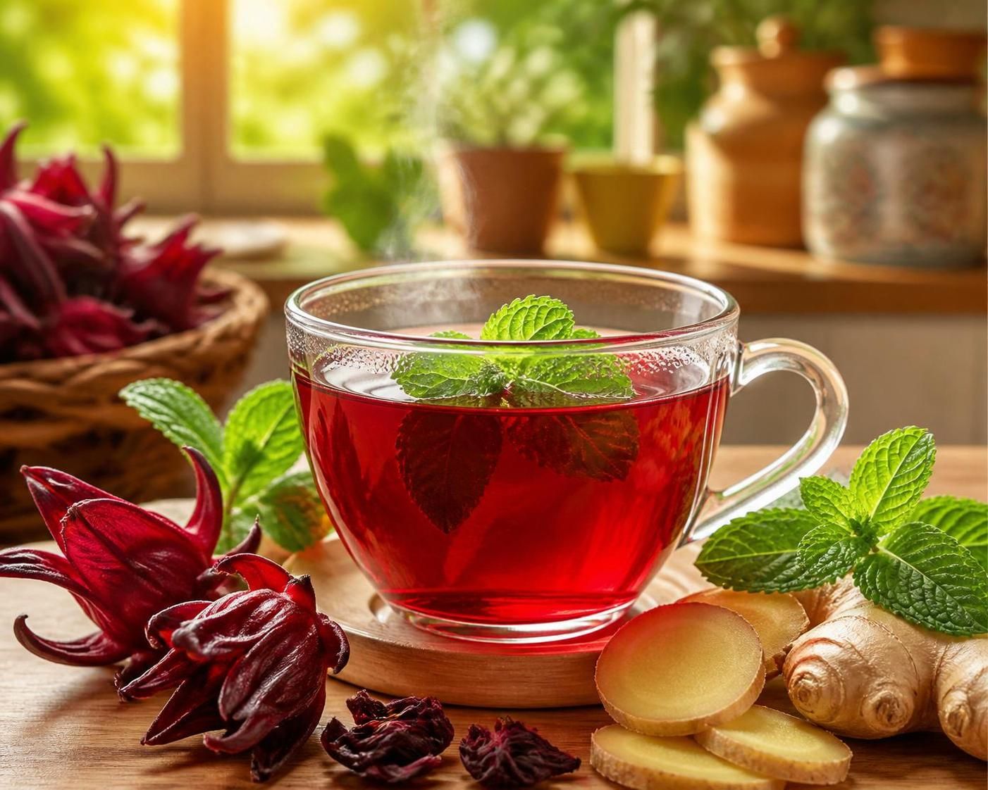 découvrez les secrets de l'infusion d'hibiscus bissap et ses nombreux bienfaits pour la santé, une boisson naturelle aux vertus revitalisantes et rafraîchissantes.