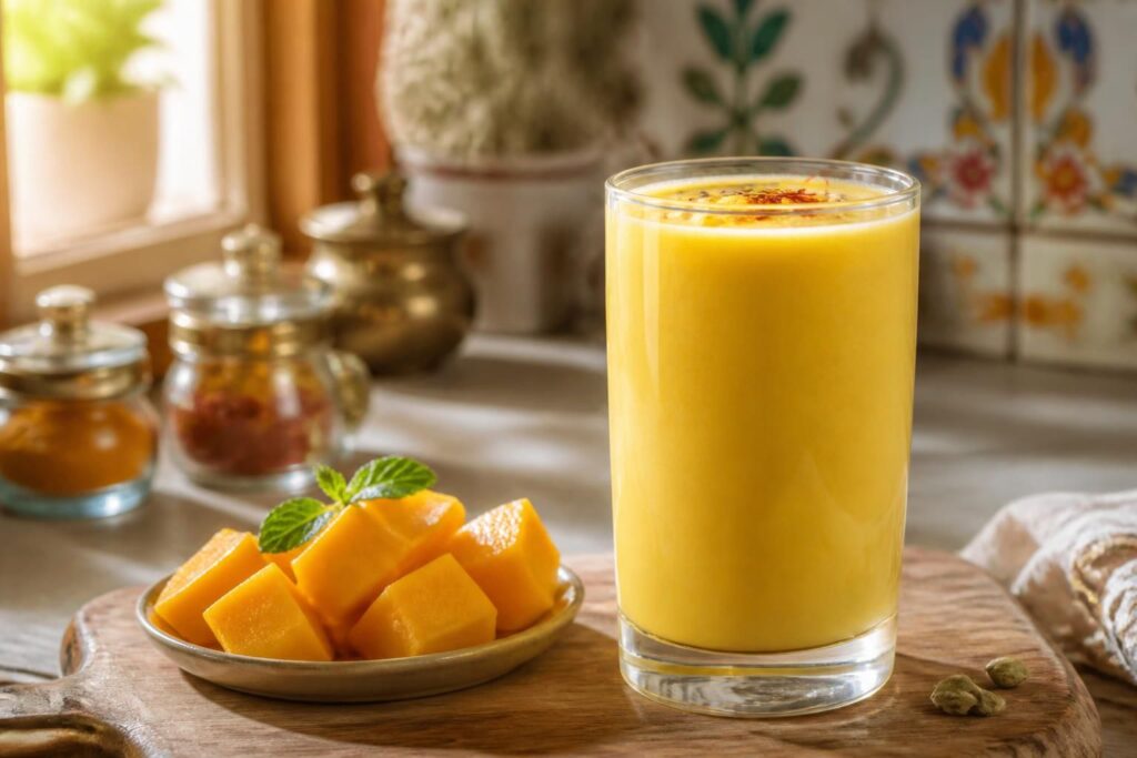 découvrez la recette du lassi mangue, la boisson indienne rafraîchissante parfaite à réaliser facilement chez vous pour un moment de fraîcheur exotique.
