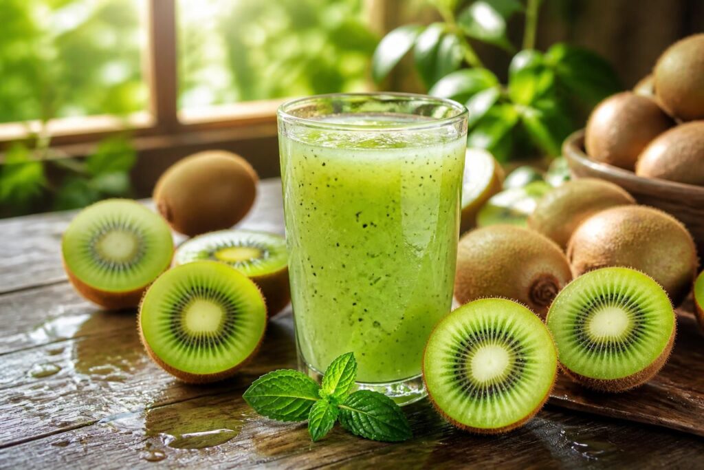 découvrez les bienfaits santé du jus de kiwi, un fruit acidulé riche en vitamines et antioxydants, idéal pour renforcer votre immunité et améliorer votre digestion.