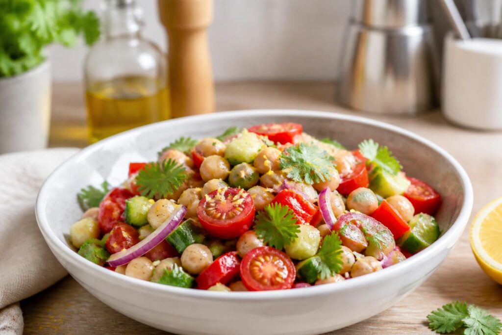 découvrez comment préparer la meilleure salade de pois chiches avec nos astuces simples et rapides pour une recette savoureuse et pleine de fraîcheur.