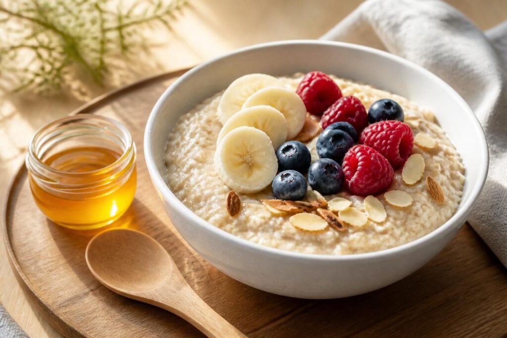 découvrez notre recette de porridge et nos astuces pour un petit-déjeuner sain et gourmand, parfait pour bien commencer la journée.