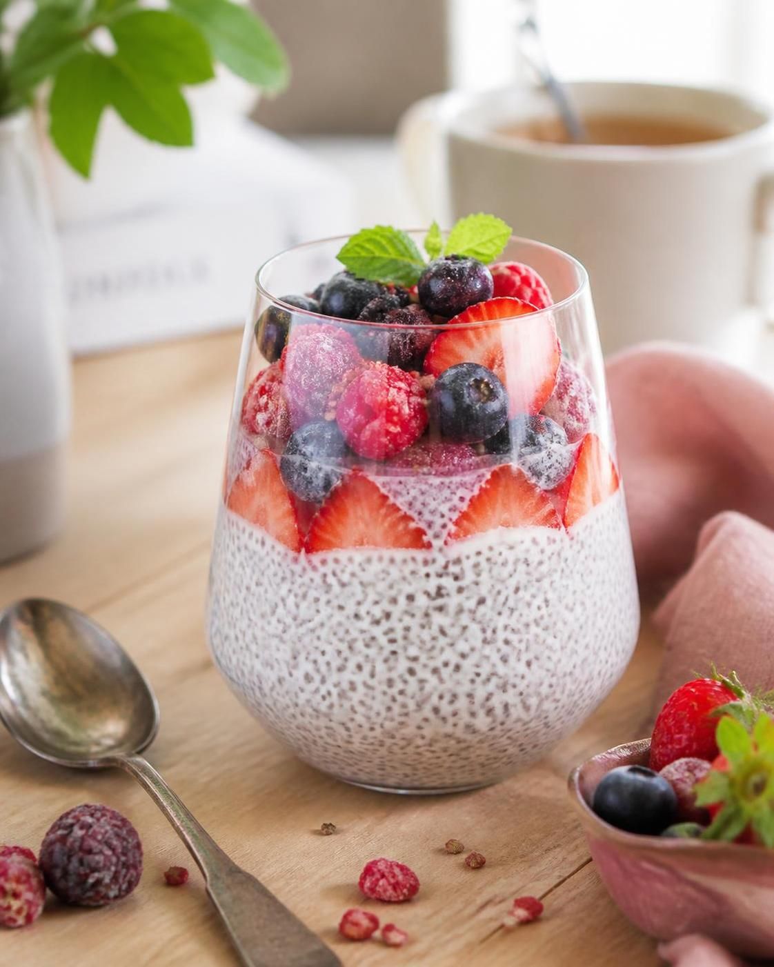 découvrez la recette saine et rapide du pudding de chia, parfait pour un petit-déjeuner gourmand et équilibré. facile à préparer et délicieux !