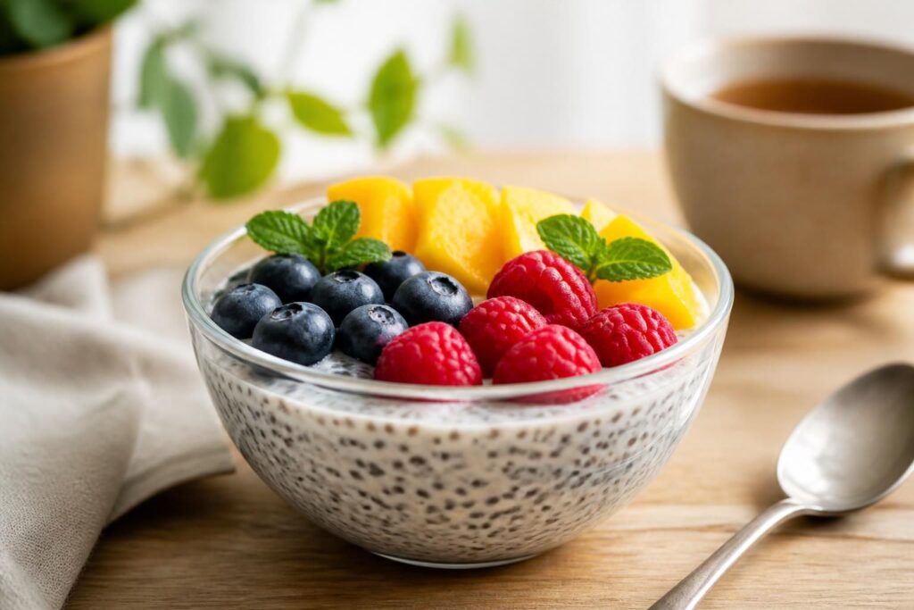 découvrez notre recette saine et rapide de pudding de chia, idéale pour un petit-déjeuner gourmand et équilibré. facile à préparer, savoureuse et nutritive, elle vous apportera énergie et plaisir dès le matin.