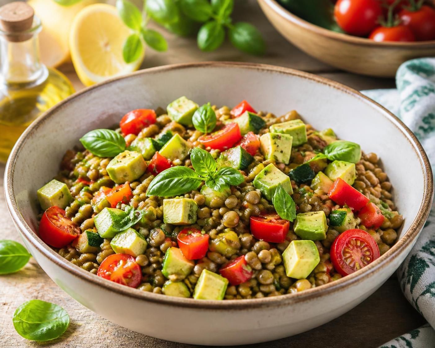 découvrez nos astuces pour préparer une salade de lentilles saine et gourmande, parfaite à déguster toute l’année. recettes faciles, fraîches et nutritives pour un repas équilibré.