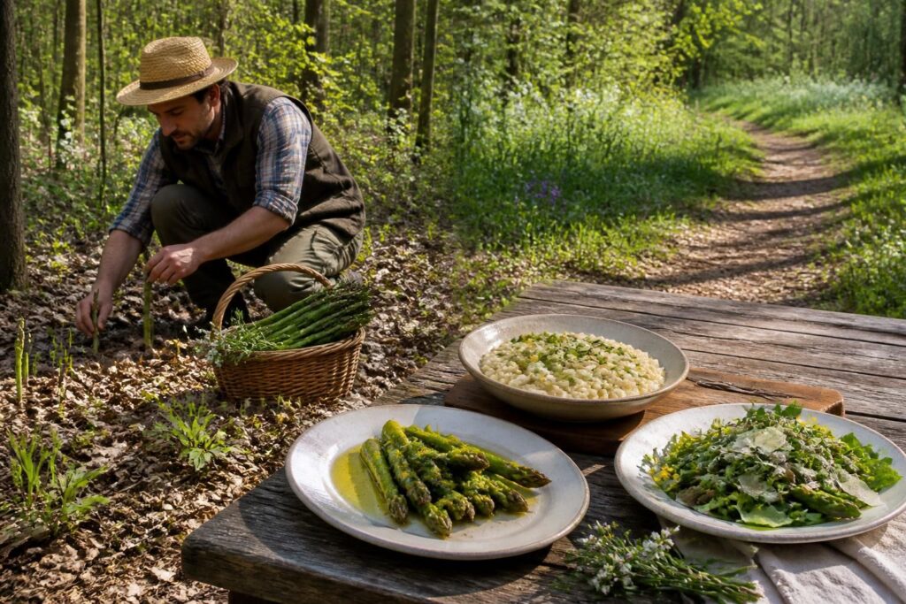 découvrez où cueillir l'asperge sauvage et quelles recettes privilégier pour sublimer ce délicieux produit de saison.