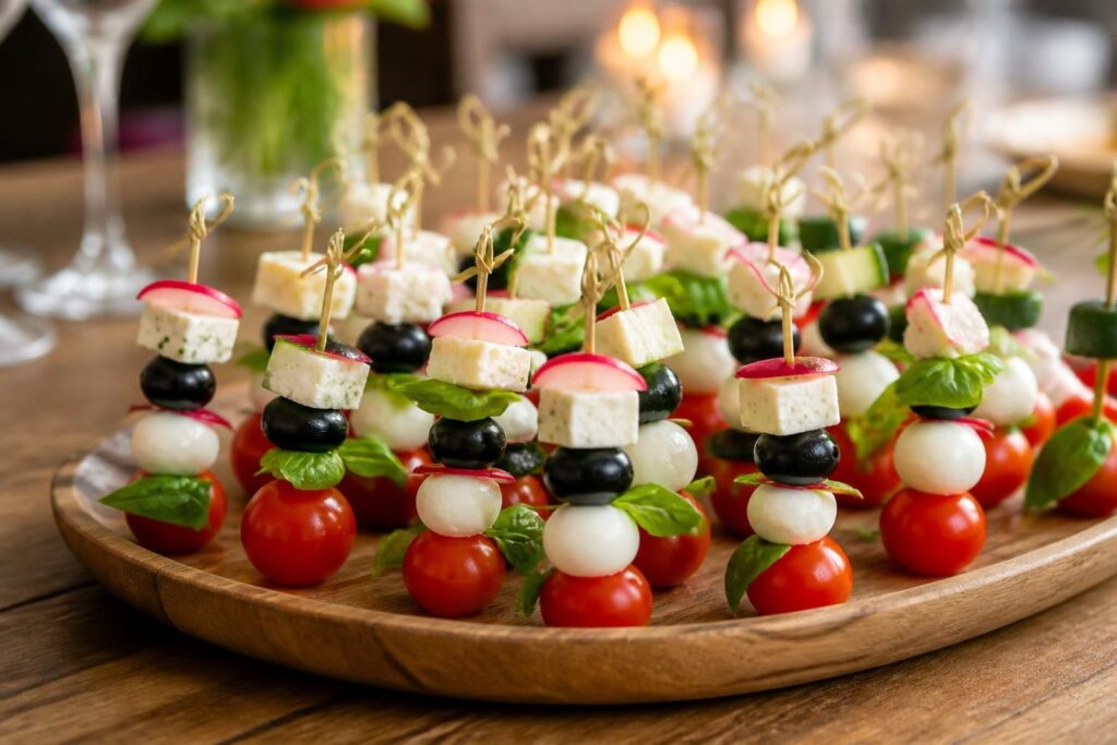 découvrez des brochettes apéritives faciles à préparer sans cuisson, parfaites pour vos réceptions. amuse-bouches rapides et savoureux pour épater vos invités.