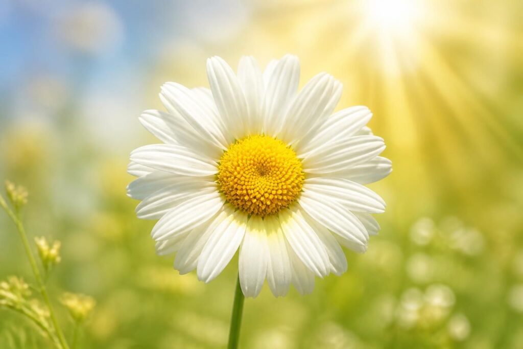 découvrez la signification spirituelle et symbolique de la marguerite, fleur et prénom, révélant ses messages de pureté, innocence et renouveau.