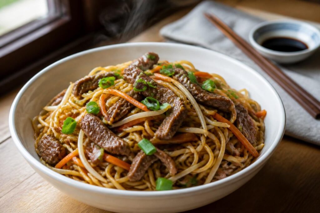 découvrez des recettes faciles et savoureuses de nouilles au bœuf, sautées ou chinoises maison, pour un repas rapide et gourmand.