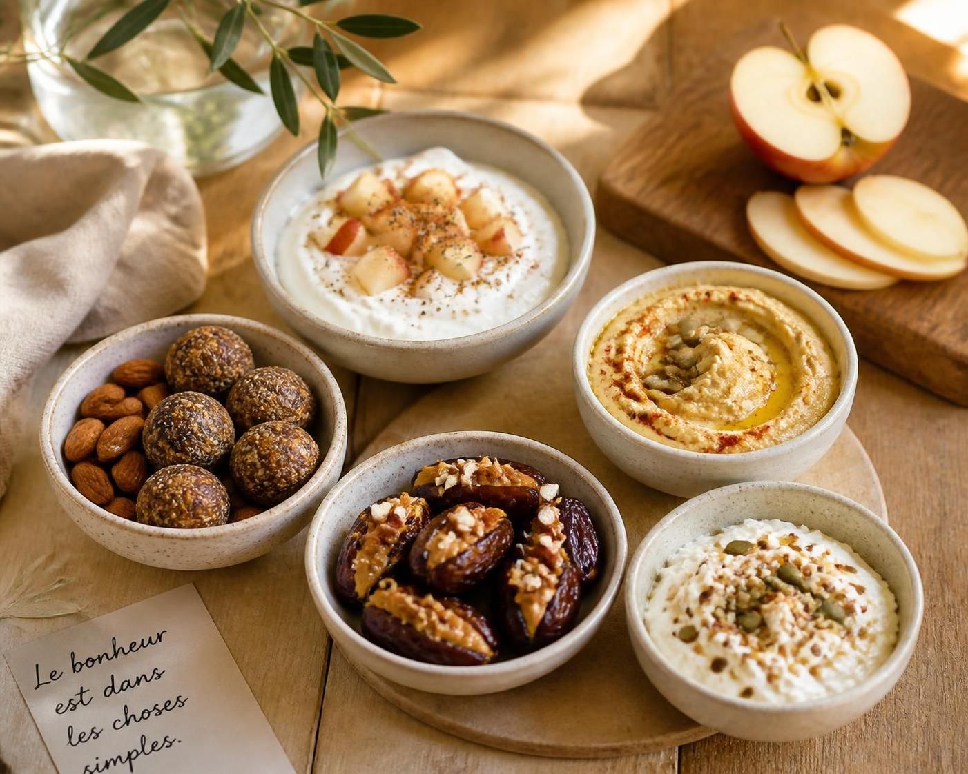découvrez 5 recettes de snacks healthy simples et rapides pour allier plaisir et équilibre au quotidien, parfaites pour une alimentation saine et gourmande.