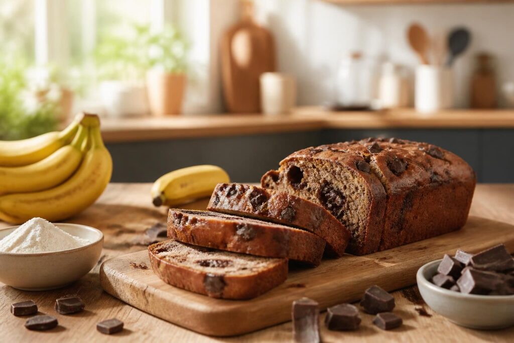découvrez nos délicieuses recettes de banana bread ig bas, sans gluten et au chocolat, faciles à réaliser pour un goûter gourmand et sain.
