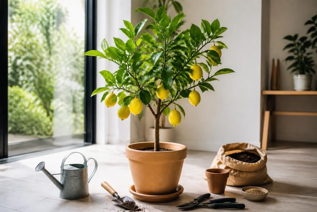 découvrez comment cultiver un citronnier en pot à l'intérieur : conseils pour la plantation, la taille et l'entretien pour un arbre sain et productif.