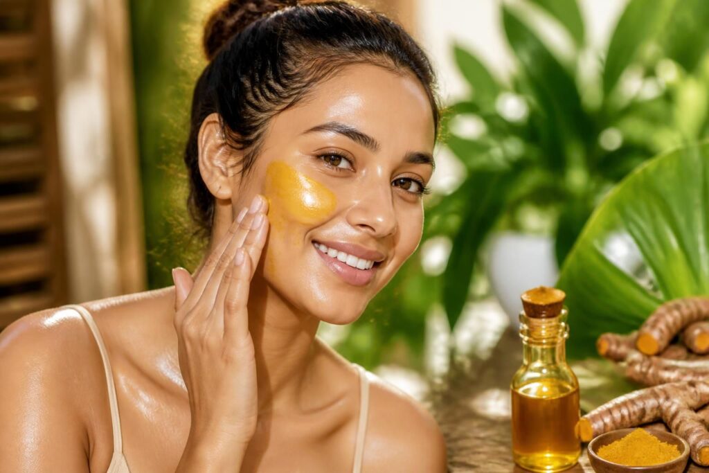 découvrez les bienfaits de l'huile de curcuma pour revitaliser votre visage et obtenir une peau éclatante, naturelle et pleine de vitalité.