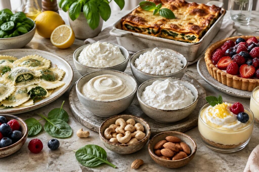 découvrez les meilleures alternatives à la ricotta pour vos recettes salées et sucrées, avec des options végétales adaptées à une cuisine vegan.