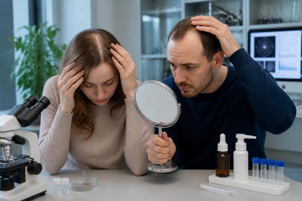 découvrez les causes de la perte de cheveux chez la femme et l'homme, ainsi que des traitements et solutions efficaces pour retrouver une chevelure saine et dense.